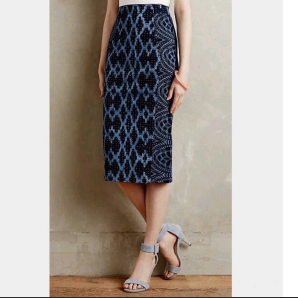 Anthropologie Tracy Reese Alaia Pencil Skirt sz 0
